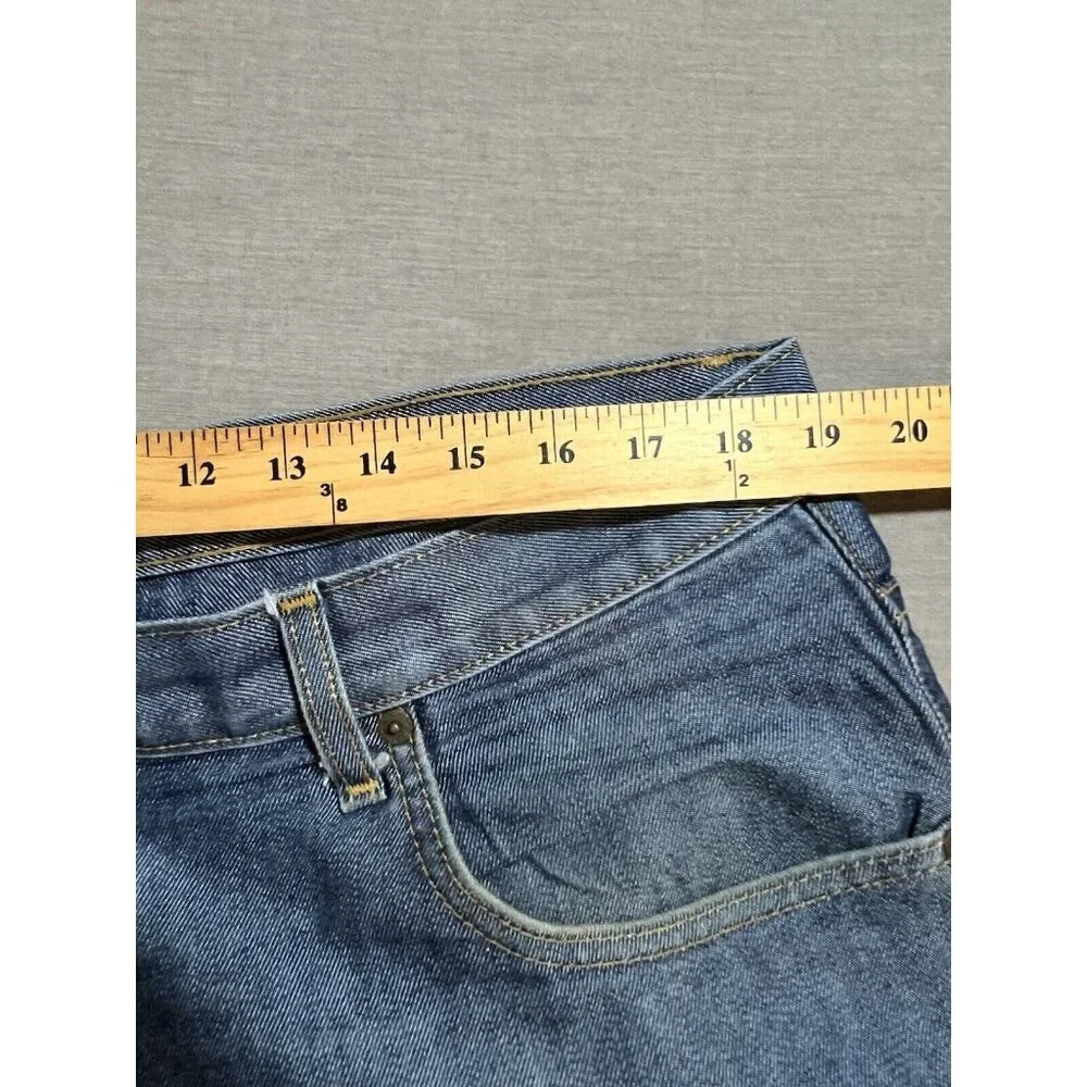 Vintage Tommy Hilfiger Jeans 38x30 Blue Denim‎ Pocketed Wide Leg Baggy Y2K